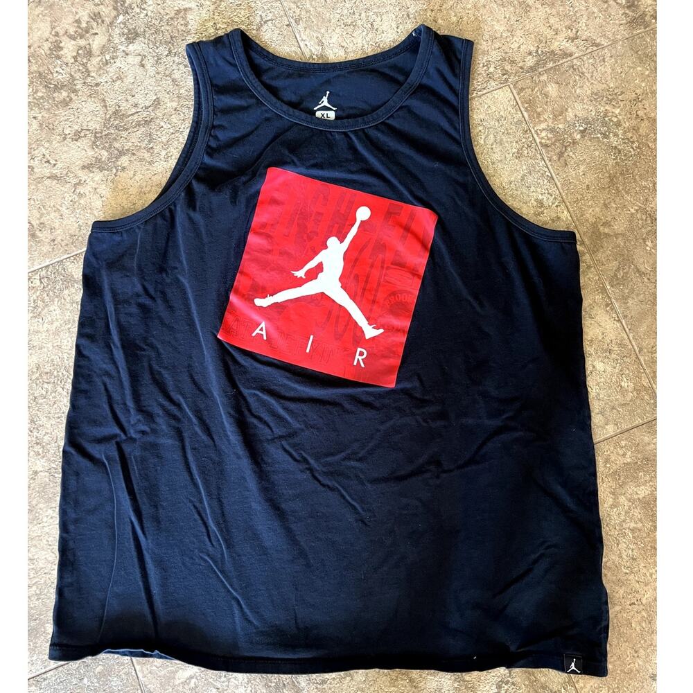 Air Jordan Black Scoop neck Tank, Men's size XL
